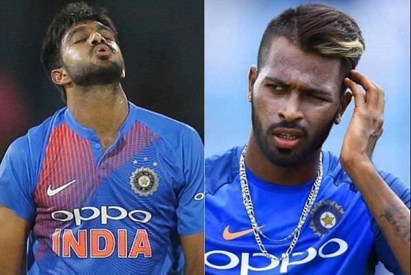 India&#039;s two all-rounders - VIjay Shankar and Hardik Pandya