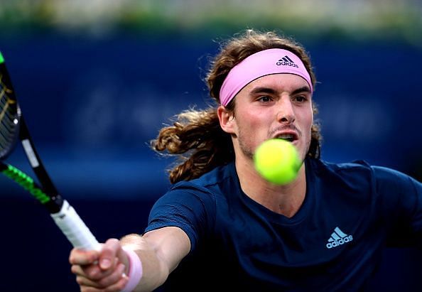 Tsitsipas at Dubai Duty Free Tennis Championships - Day Twelve