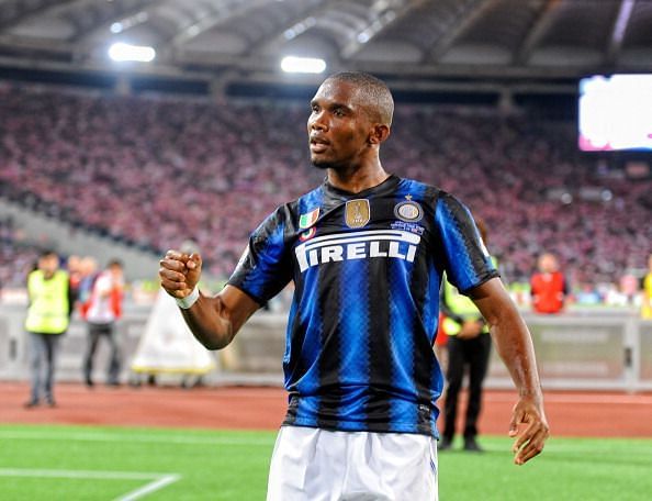 Samuel Eto&#039;o during his time at Inter Milan