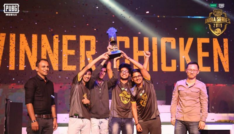 Team Soul after winning the PUBG Mobile India Series.