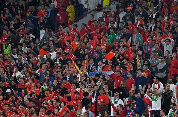 There is a growing increase in Chinese support for football