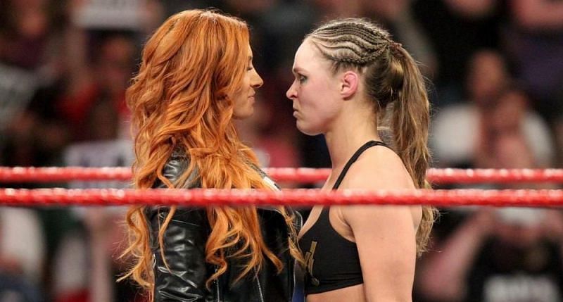 Becky is destroying Ronda on Twitter