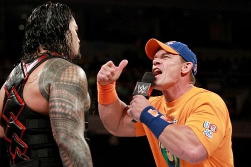 John Cena reads Roman Reigns the riot act