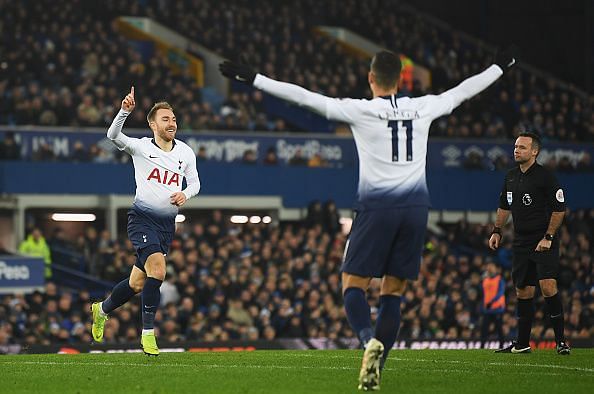 Eriksen has bagged 5 goals and 9 assists in 25 premier league appearances