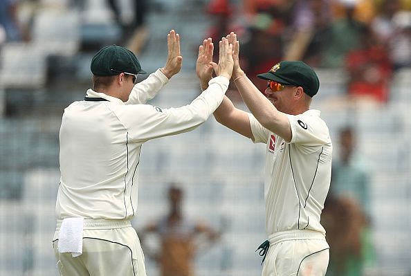 Steve Smith and David Warner met with the Australia squad in UAE ahead of the ODI series against Pakista