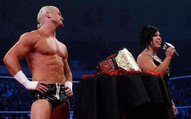 Ziggler&#039;s first brief reign came thanks to his business manager Vickie Guerrero.