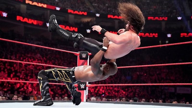 Rollins sneaked in a quick victory against the returning superstar