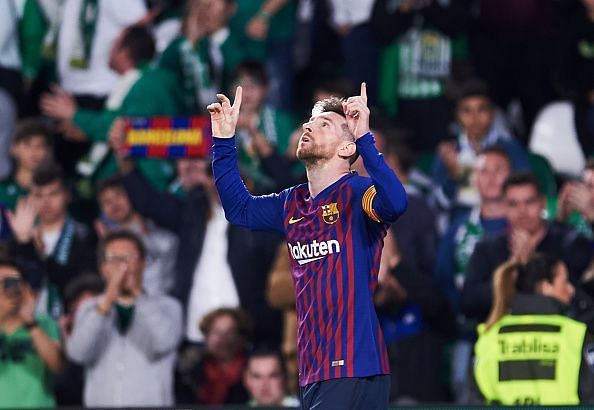 Real Betis applauded Leo Messi&#039;s brilliance against them after he completed his hattrick with an audacious 18-yard chip shot