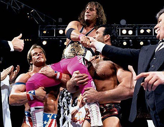 Hart defeated Yokozuna to win the WWE title
