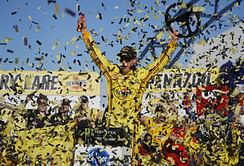 Joey Logano holds off Brad Keselowski for Vegas NASCAR win