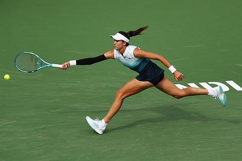 Garbine Muguruza responded well during her first set comeback at the BNP Paribas Open