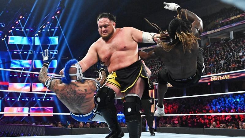 samoa joe defended his US title at fastlane in a rematch