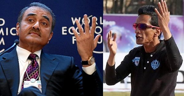 Praful Patel (left), the AIFF president, needs to put out this fire started by Minerva Punjab owner Ranjit Bajaj