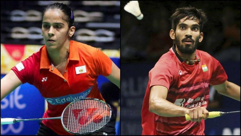 Saina Nehwal (left) and Kidambi Srikanth