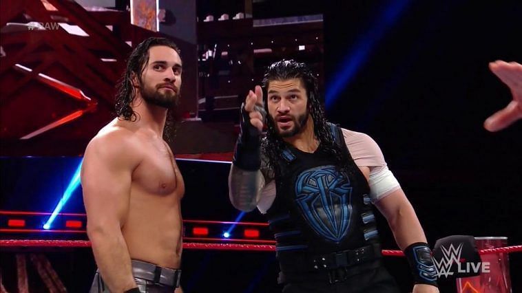 Seth Rollins and Roman Reigns