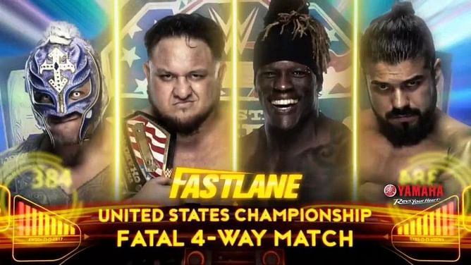 WWE Fastlane 2019: Samoa Joe vs. Andrade vs. Rey Mysterio vs. R-Truth US Championship Match, winners, video highlights and analysis