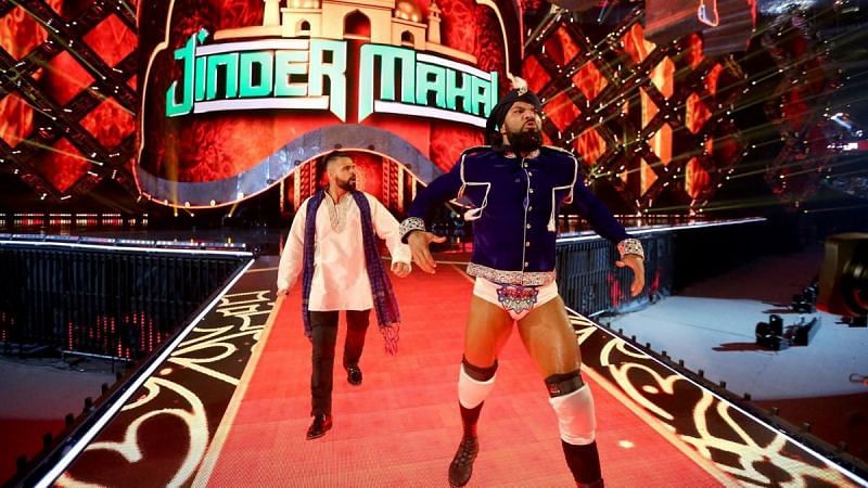 Jinder Mahal enters the Mercedes-Benz Superdome poised to win the United States Championship.
