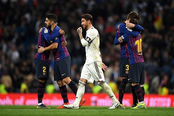 Sergio Ramos was constantly trying to get under the skins of the Barca players