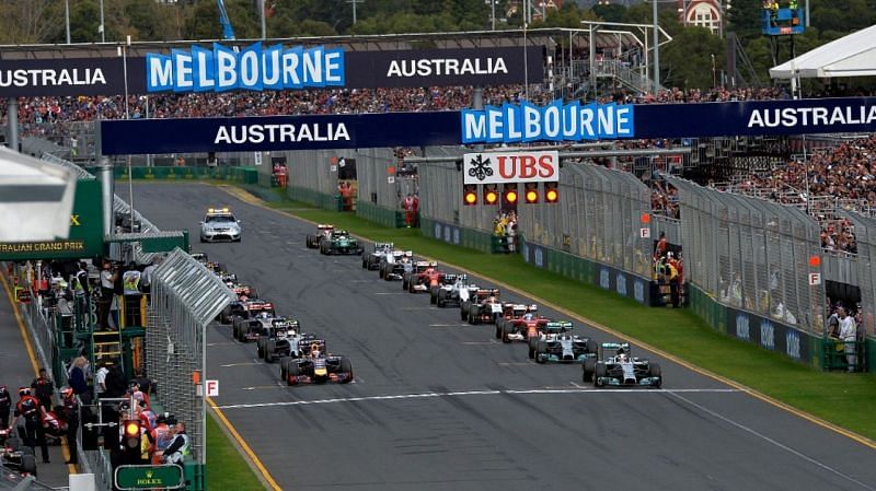 Waiting for the lights off at Albert Park, Melbourne. Source: formula1.com