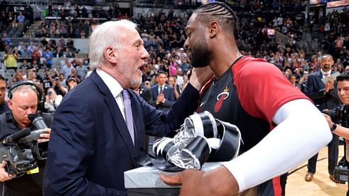 Gregg Popovich and Dwyane Wade