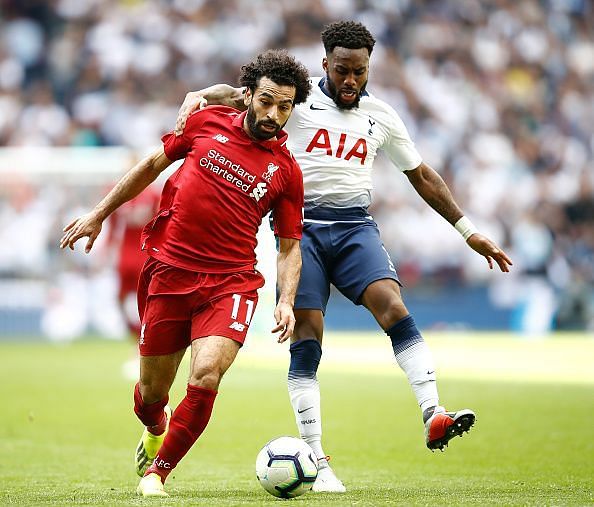 Mohamed Salah and Danny Rose