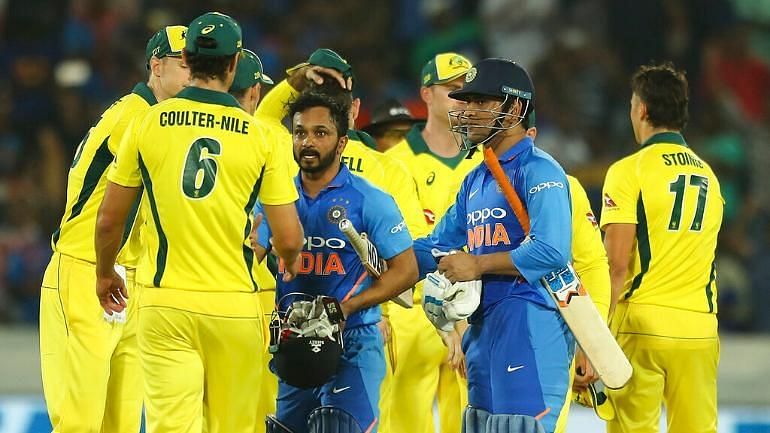 India and Australia played a hard-fought series before the World Cup