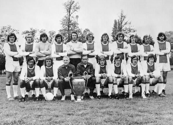 Ajax with the European Cup