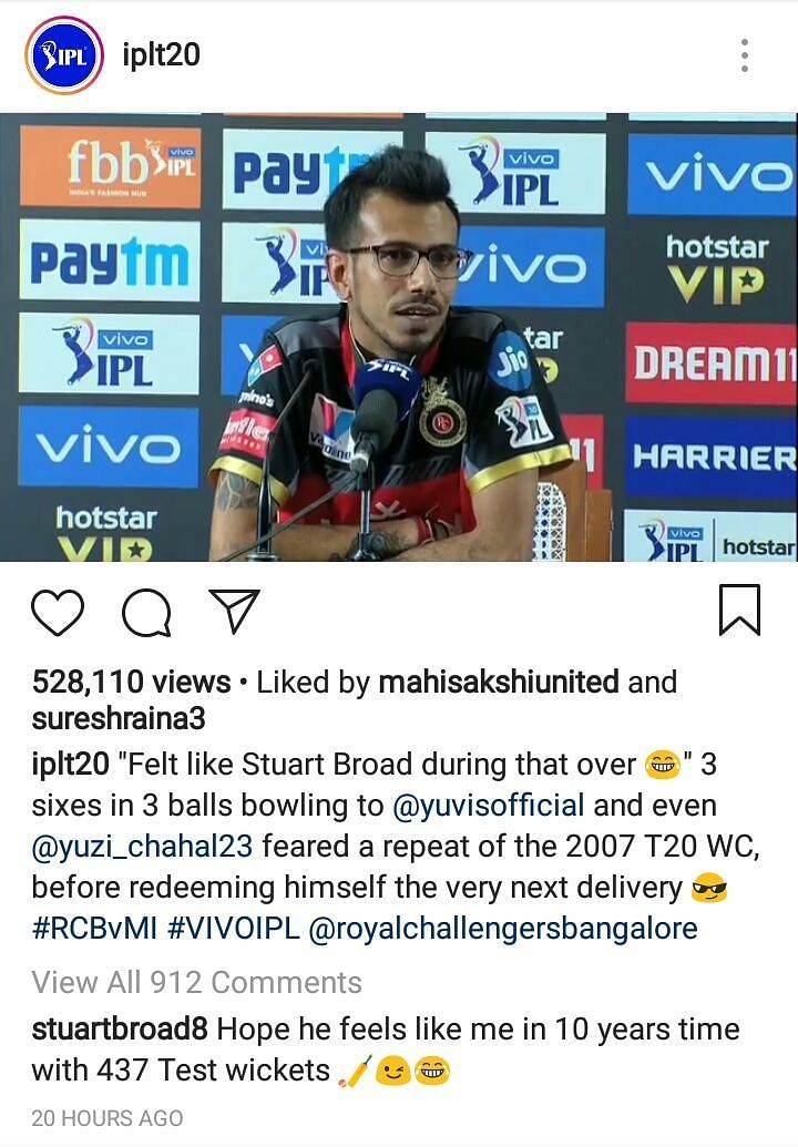 Broad&#039;s reply to Chahal&#039;s statement