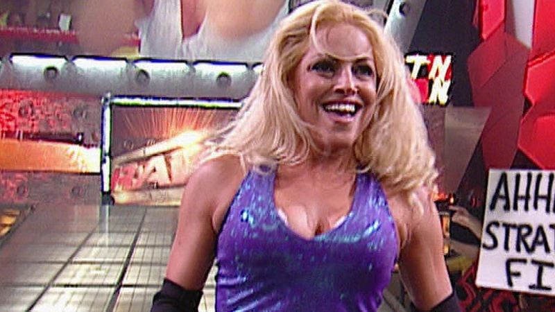 Trish was forced into a disgusting position in 2001.