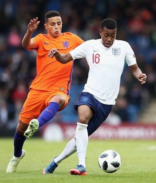 Mohammed Ihattaren in action for Netherlands U-17