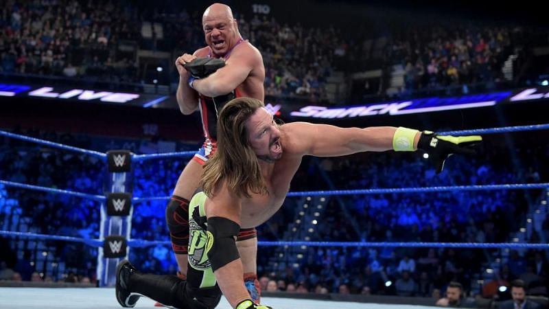 Kurt Angle was set to face AJ Styles in a potentially great match, until Randy Orton ruined the proceedings