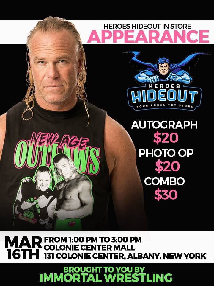 Billy Gunn&#039;s Promotional Poster For Meet and Greet