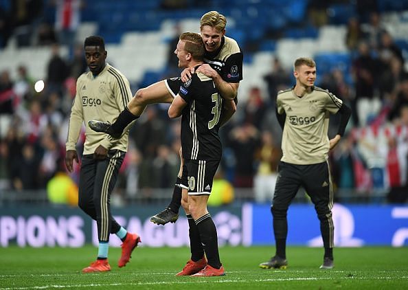 Ajax celebrates