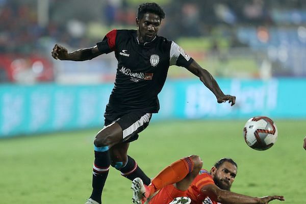 An excellent passer of the ball, Borges connects their impeccable backline with their dynamic frontline and has racked up four goals and two assists in 18 appearances (Image Courtesy: ISL)