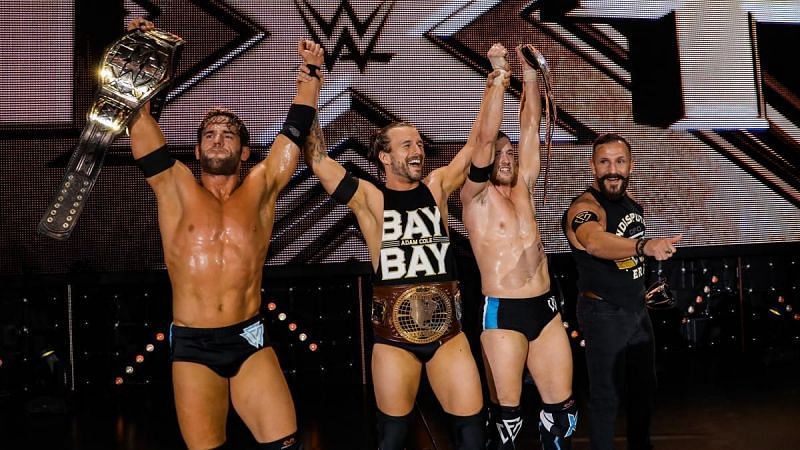 Roderick Strong, Adam Cole, Kyle O&#039;Reilly, and Bobby Fish