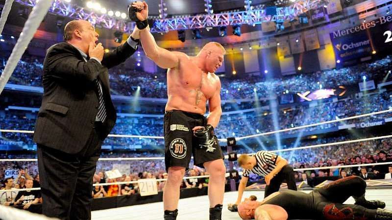 Lesnar stands tall, as the streak comes to an end