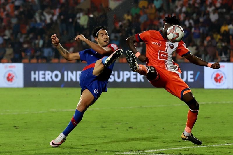 FC Goa defender Mourtada Fall put up a brave fight in vain