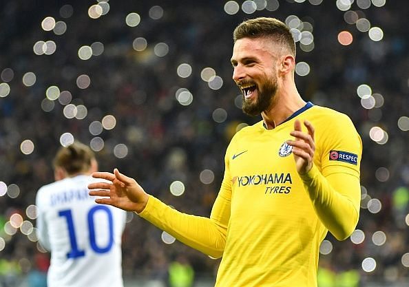 Giroud bagged his first ever hat-trick for Chelsea