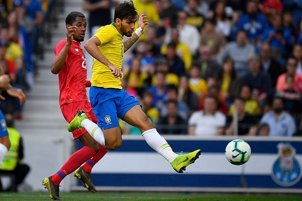 AC Milan&#039;s Lucas Paqueta scored Brazil&#039;s opener