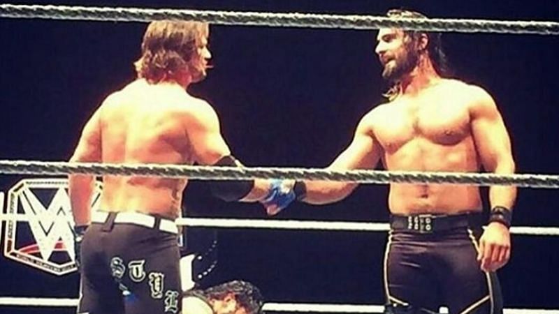 Image result for seth rollins and aj styles