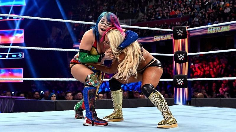 Asuka defended her SmackDown Women&#039;s Championship against Mandy Rose