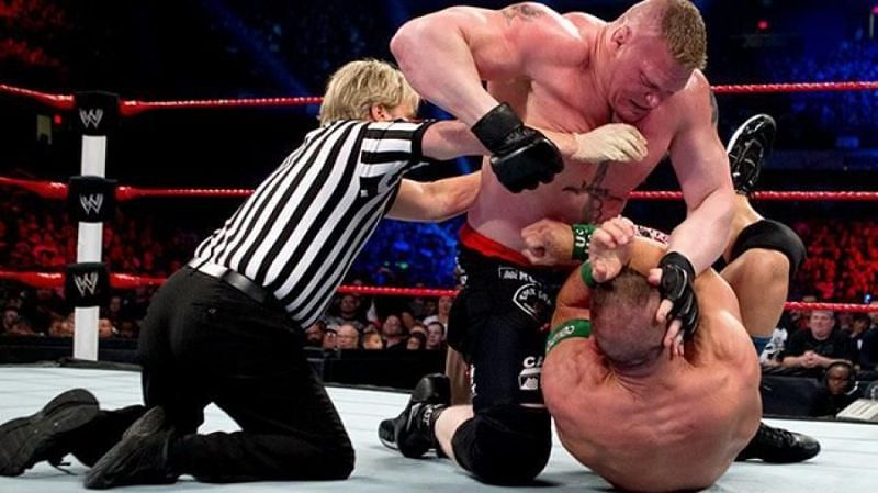 Lesnar and Cena had beef after their Extreme Rules match in April 2012.