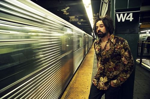 Adam Duritz rides the New York subway / Photo: Danny Clinch