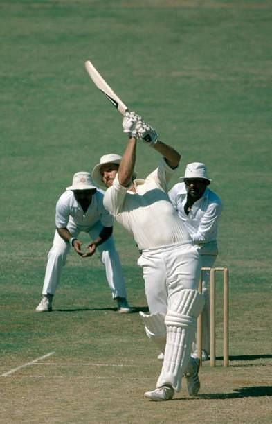 Ian Botham - on his way to a magnificent 114