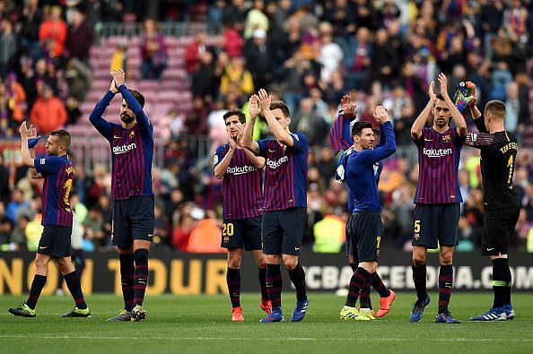 Why change a winning formula? Lenglet and Pique were solid as usual at the back for Barcelona, with Umtiti watching on