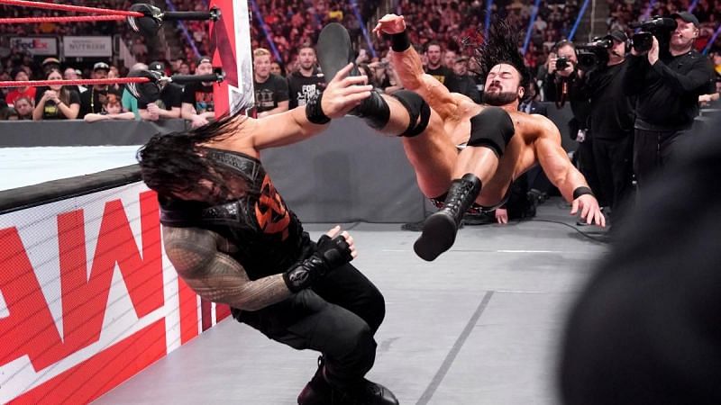 Drew McIntyre destroyed Roman Reigns on Raw