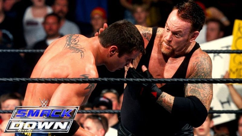 The Deadman vowed to punish rookies, including a young Randy Orton he met in 2002.