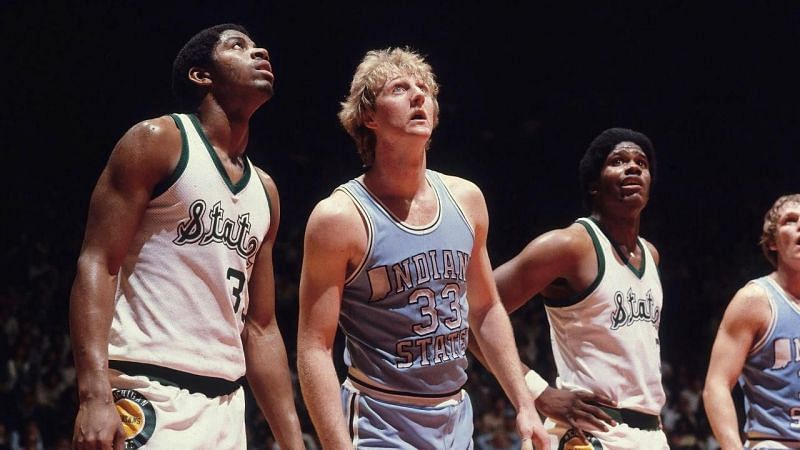 Magic Johnson and Larry Bird faced off during the 1979 Championship Game (Picture Credit - Sports Illustrated)