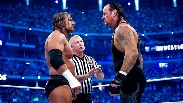 triple h and undertaker in wrestle