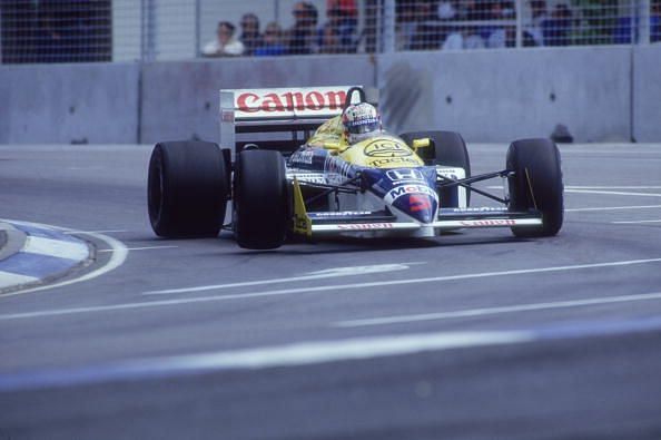 Nigel Mansell missed out on his first title in 1986 in a tight battle.
